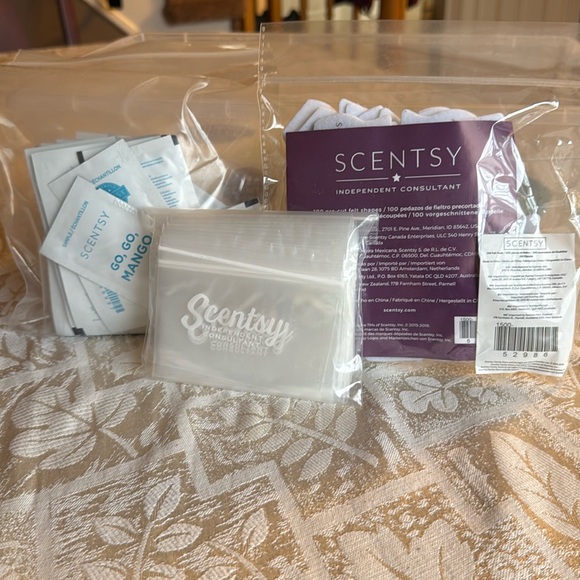 Scentsy Consultant Supplies Bag Body Wash & 100 pre-cut felt shapes - Picture 1 of 4